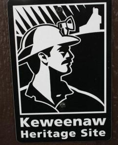 Keweenaw Heritage Site marker at the Delaware Mine.  (Photo taken by me in 2010).
